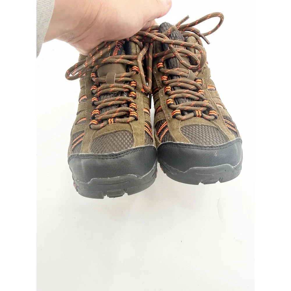 Columbia Kids Pisgah Peak Mid Waterproof Hiking Boots Brown Orange BY3234-255 3